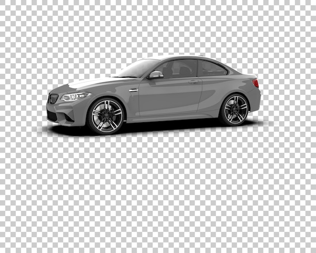 Auto sportiva isolata sullo sfondo illustrazione di rendering 3D