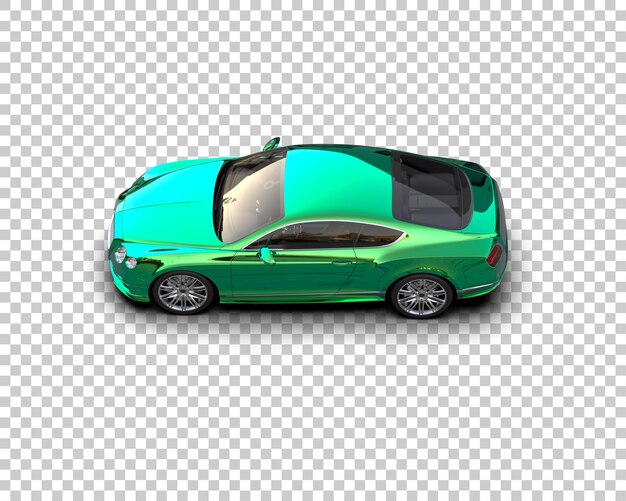 Auto sportiva realistica isolata sullo sfondo illustrazione di rendering 3D