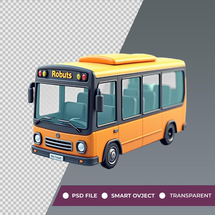 PSD un autobús con la palabra leu en el frente