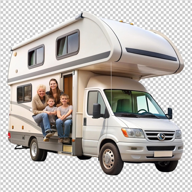 autocaravana de viaje automóvil familiar camión de acampada