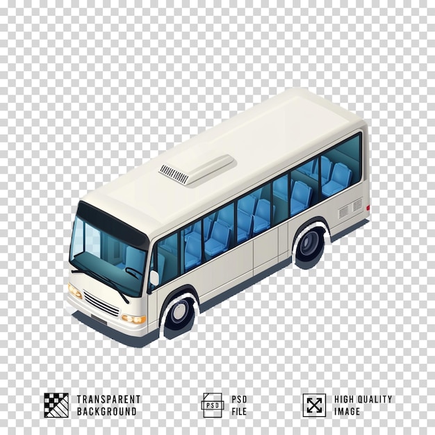 autocarro em fundo transparente