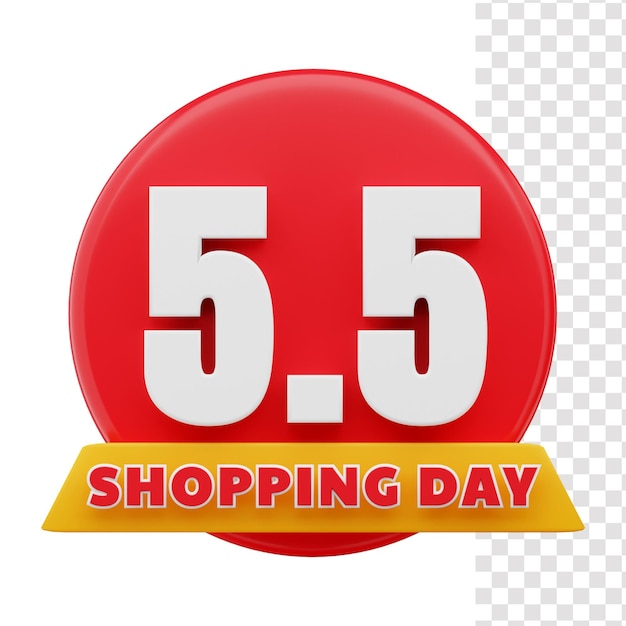 Autocollant 3d 55 Jours De Shopping