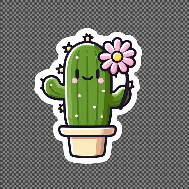 PSD l'autocollant de cactus dreamland png