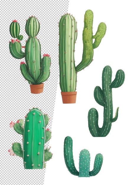 autocollant de cactus