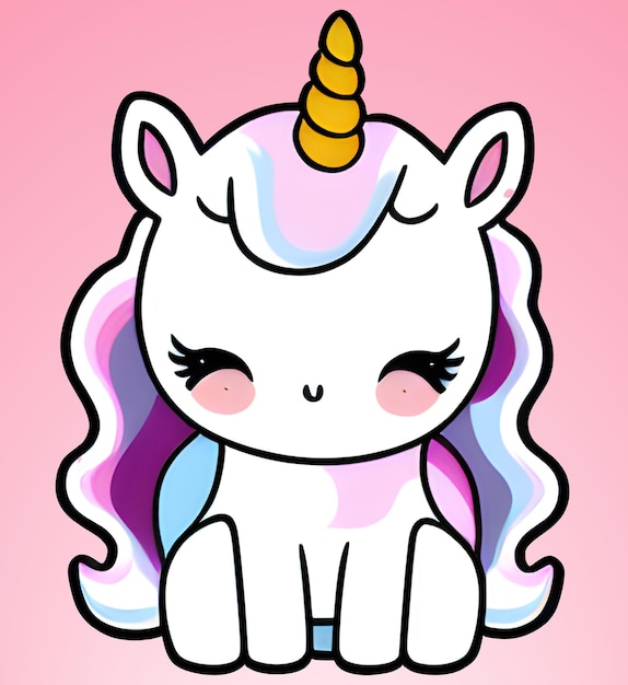 Autocollant Licorne