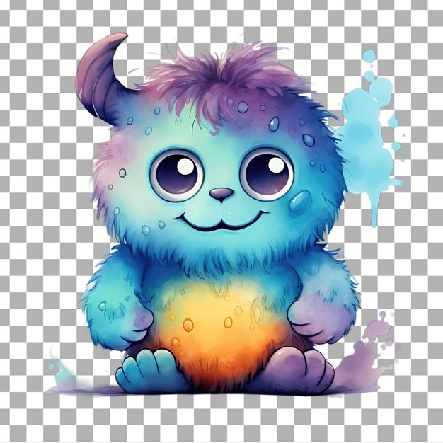 Autocollants De Monstre Mignons Psd 3d