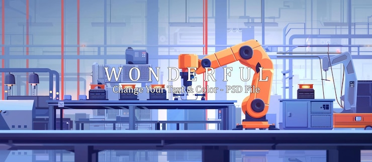 PSD automatisation industrielle avec un bras robotique