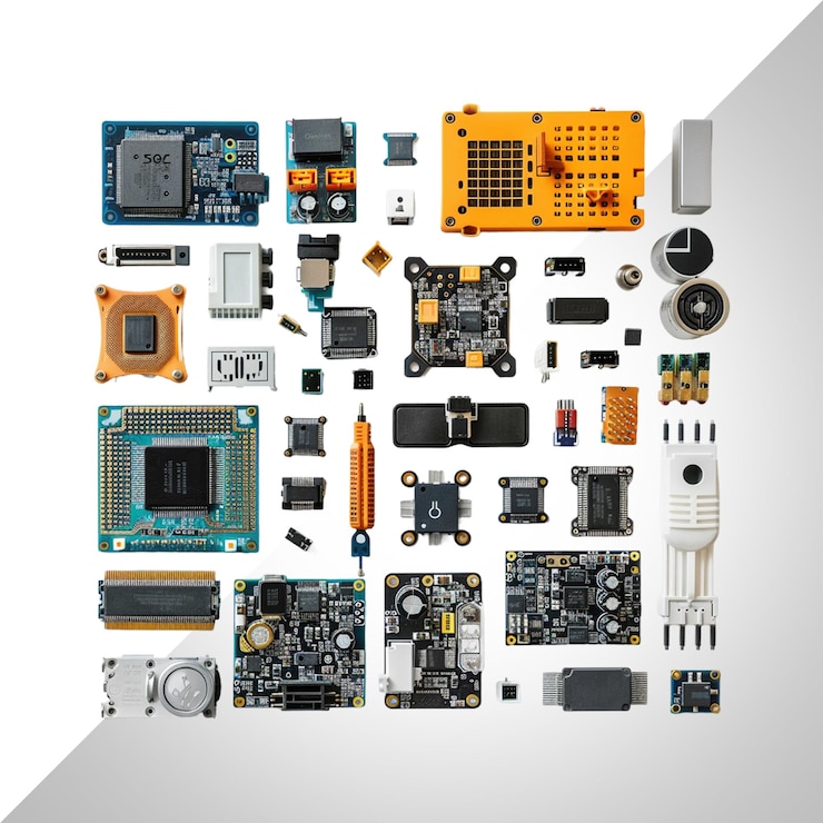 PSD automatización inteligente con kit arduino aislado en un fondo transparente