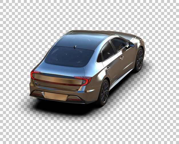 PSD automóvel moderno isolado no fundo ilustração de renderização 3d