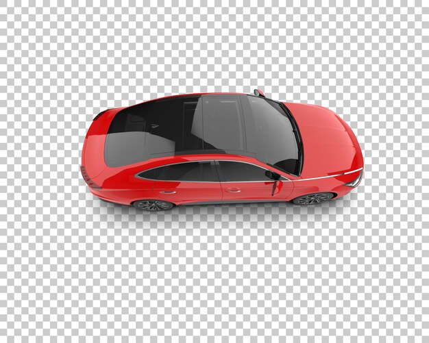 PSD automóvel moderno isolado no fundo ilustração de renderização 3d