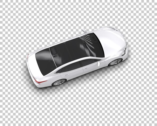 PSD automóvel moderno isolado no fundo ilustração de renderização 3d