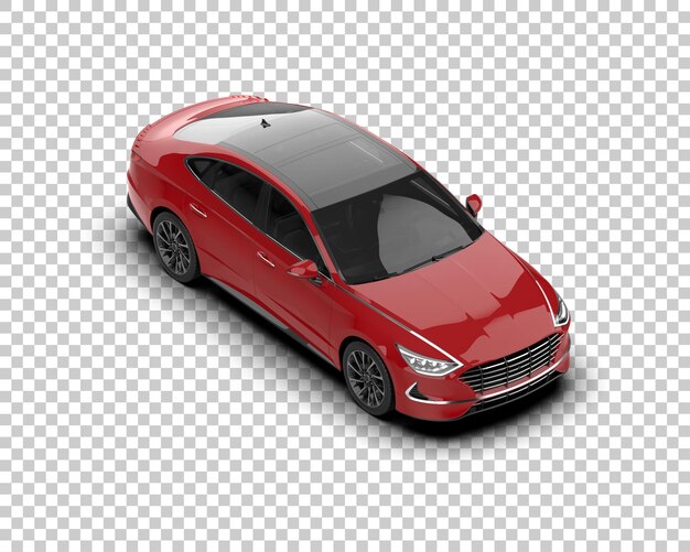 PSD automóvel moderno isolado no fundo ilustração de renderização 3d