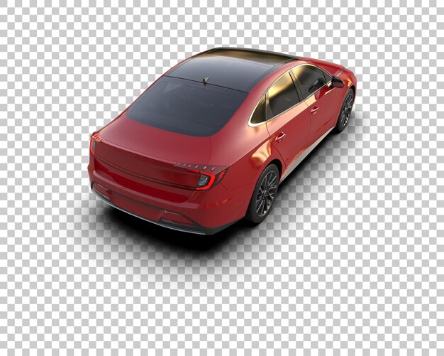 PSD automóvel moderno isolado no fundo ilustração de renderização 3d