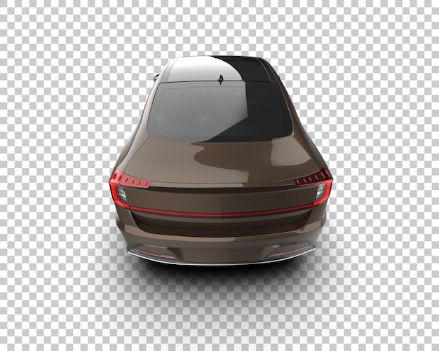 PSD automóvel moderno isolado no fundo ilustração de renderização 3d
