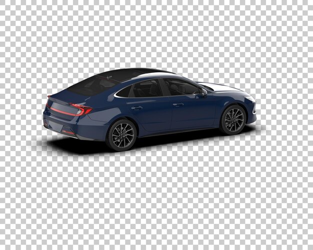 Automóvel moderno isolado no fundo ilustração de renderização 3d