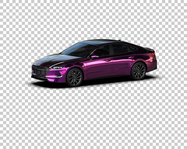 PSD automóvel moderno isolado no fundo ilustração de renderização 3d