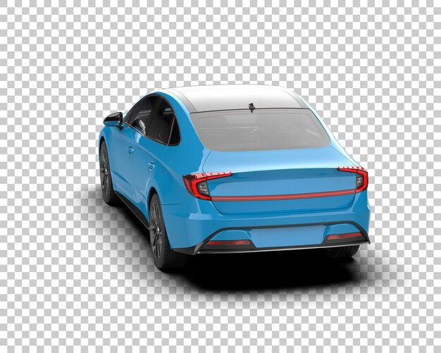 PSD automóvel moderno isolado no fundo ilustração de renderização 3d