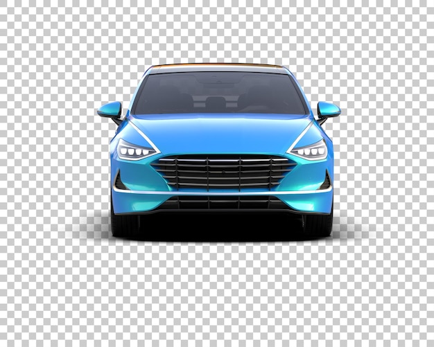 PSD automóvel moderno isolado no fundo ilustração de renderização 3d