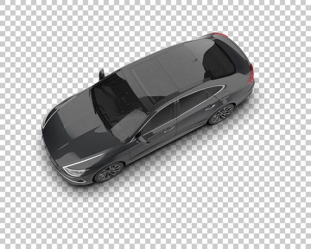 Automóvel moderno isolado no fundo ilustração de renderização 3d