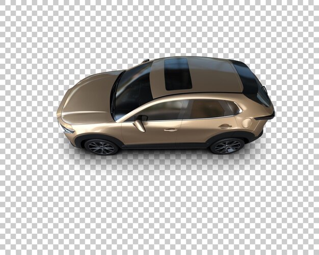 PSD automóvel moderno isolado no fundo ilustração de renderização 3d