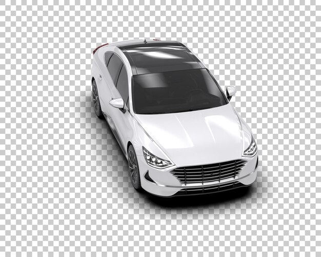 PSD automóvel moderno isolado no fundo ilustração de renderização 3d