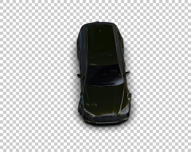 PSD automóvel moderno isolado no fundo ilustração de renderização 3d