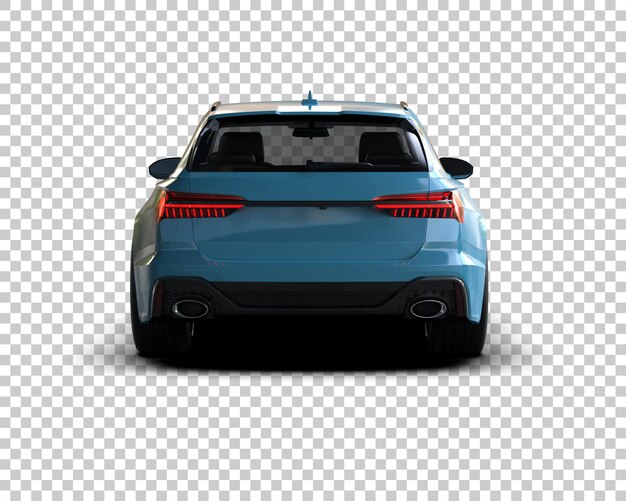 PSD automóvel moderno isolado no fundo ilustração de renderização 3d
