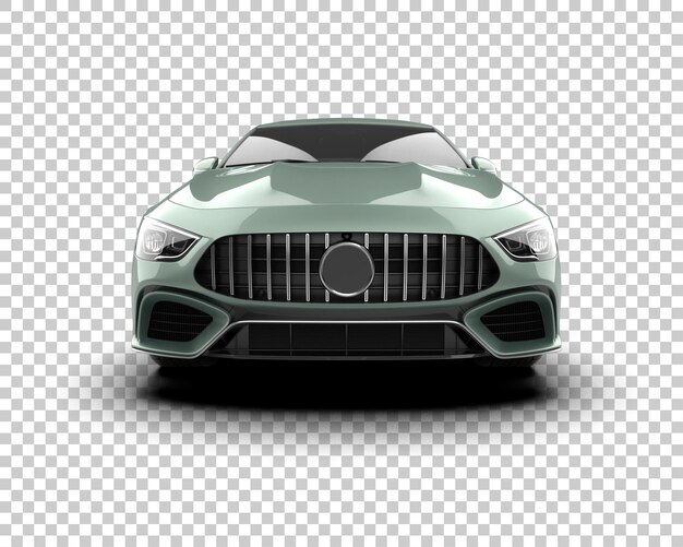 Automóvel moderno isolado no fundo ilustração de renderização 3d