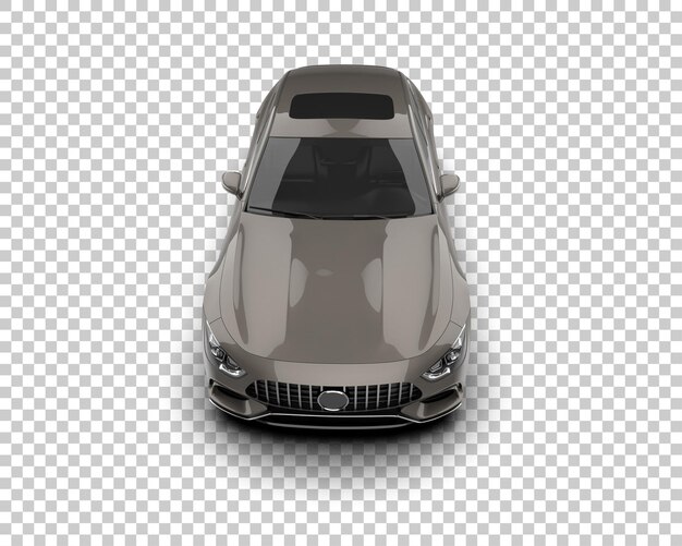 Automóvel moderno isolado no fundo ilustração de renderização 3d