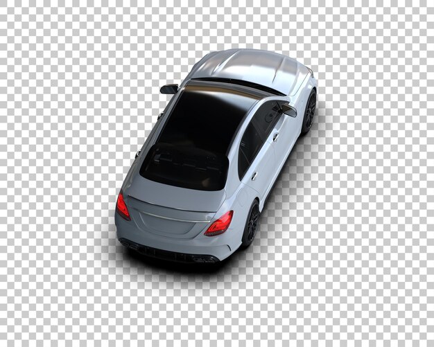 PSD automóvel moderno isolado no fundo ilustração de renderização 3d