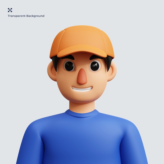 PSD avatar-3d-illustration