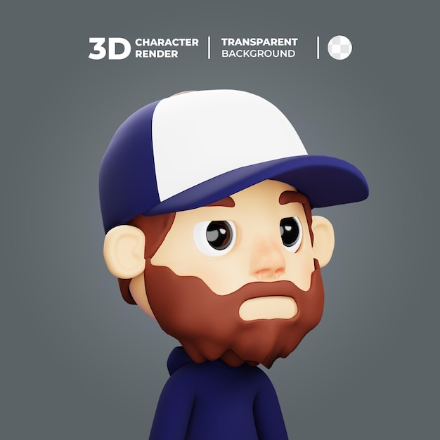 Avatar Camionero 3D Hombre