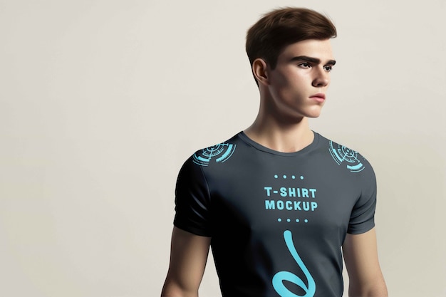 PSD avatar mit einem t-shirt-mockup