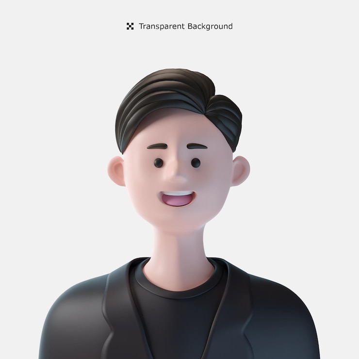 PSD avatar de personnage illustration 3d