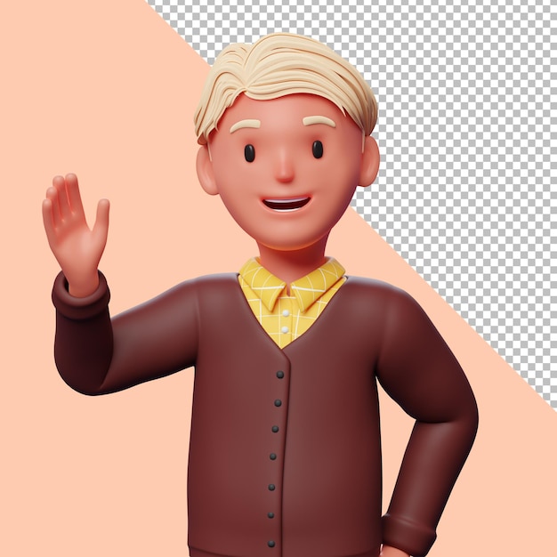 Avatar De Personnage Masculin 3d Isolé