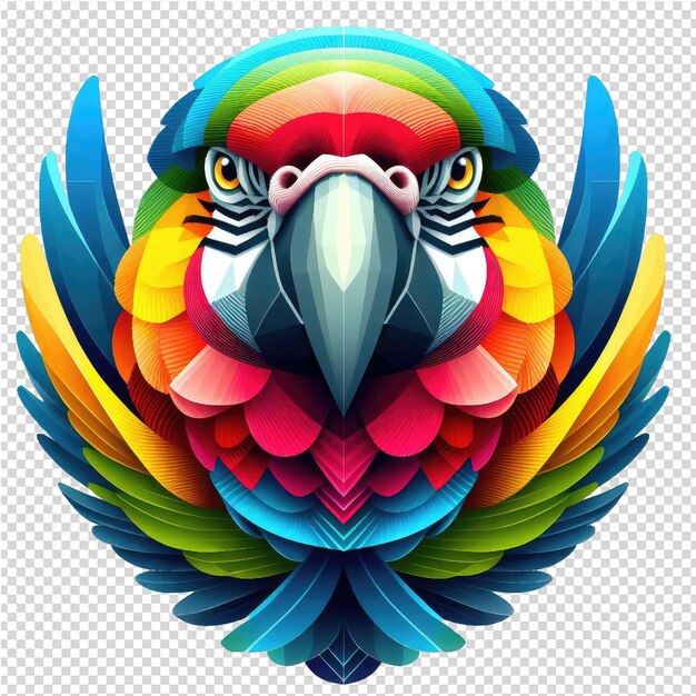 PSD avian harmony une œuvre d'art vectorielle époustouflante avec un oiseau majestueux