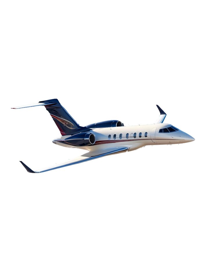 PSD avião psd jet isolado sobre um fundo transparente