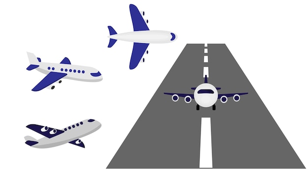 Aviões na pista
