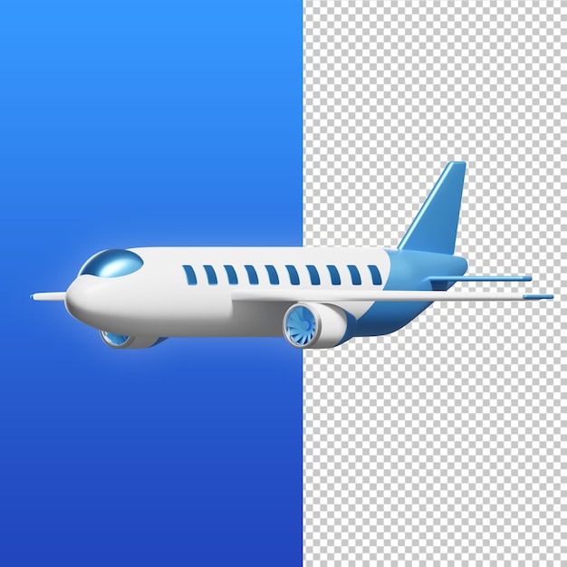 Avión, 3d, ilustración