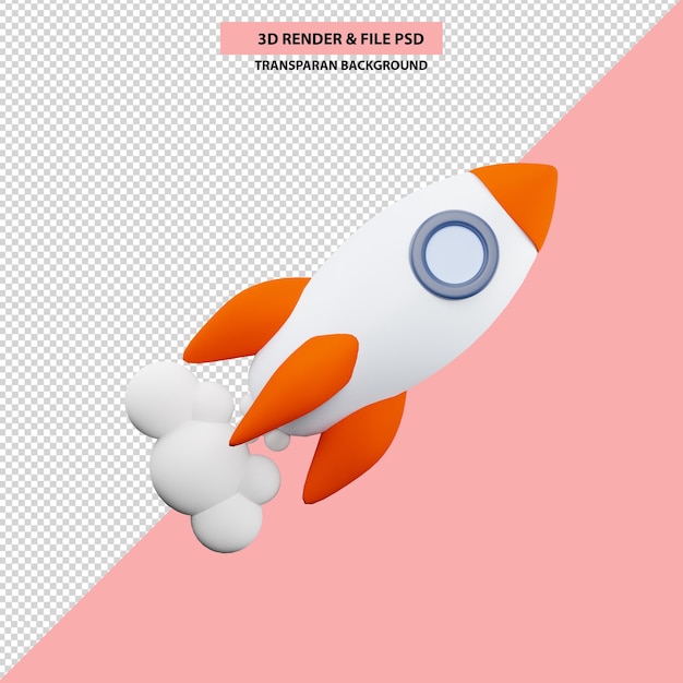 Avión 3d renderizado Psd Gratis