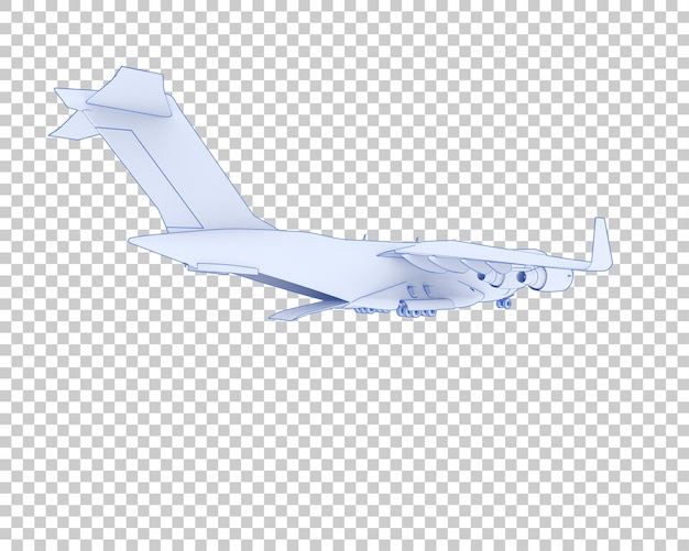 Avion Cargo Sur Fond Transparent Illustration De Rendu 3d