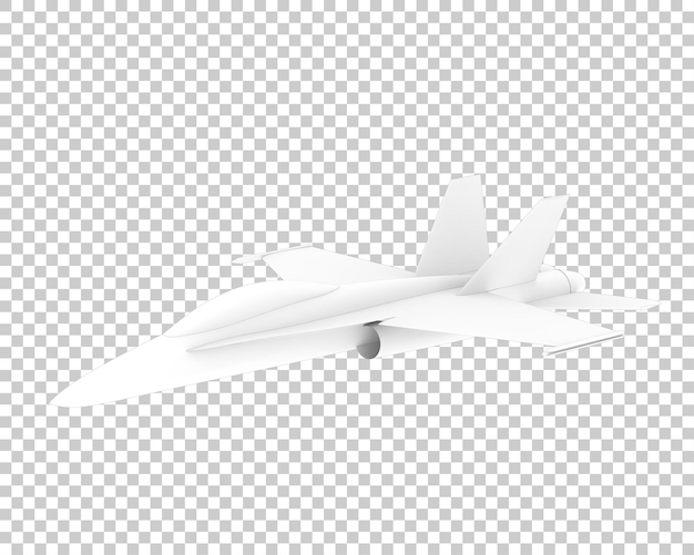 PSD avion de chasse isolé sur fond transparent illustration de rendu 3d