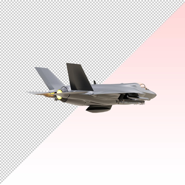 PSD avión f-35 aislado