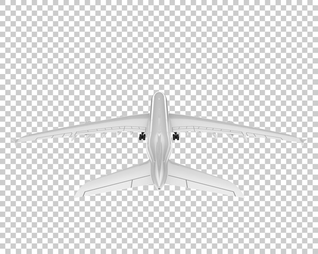 PSD avion sur fond transparent illustration de rendu 3d