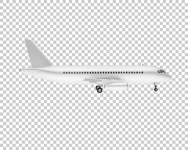 PSD avion sur fond transparent illustration de rendu 3d