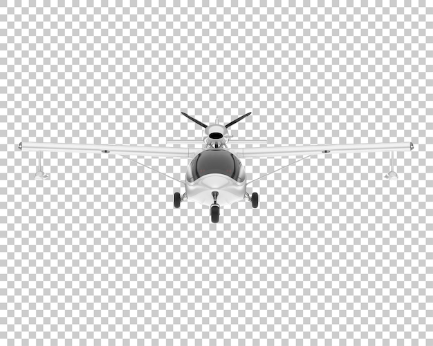 PSD avion sur fond transparent illustration de rendu 3d