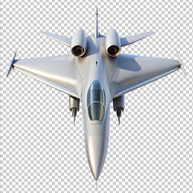 PSD un avión en fondo blanco