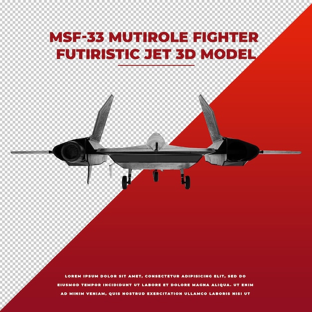 PSD avión futurista de combate mutirole msf33