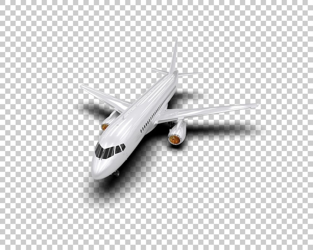 L'avion isolé sur l'arrière-plan illustration de rendu 3D