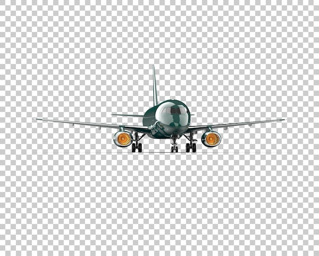 L'avion isolé sur l'arrière-plan illustration de rendu 3D